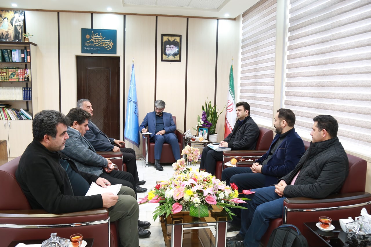 جلسه هیات رئیسه سازمان با رئیس محترم دادگستری استان جناب آقای دکتر عتباتی